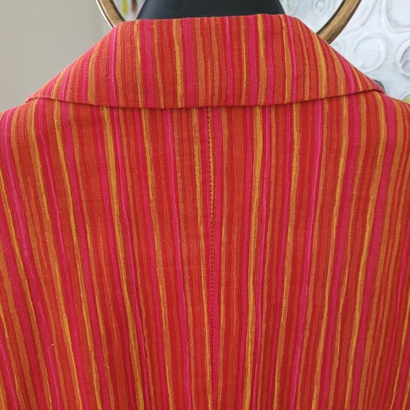 SOLD - Freda's Striped Long Jacket US 6 - Picture 7 of 9